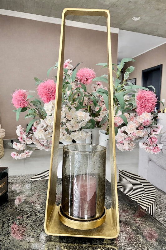Moderner Kerzenhalter Gold 60 cm – Elegante Wohnraum-Dekoration